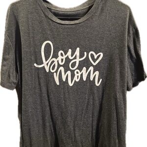 Gray 'Boy Mom' Kids T-Shirt